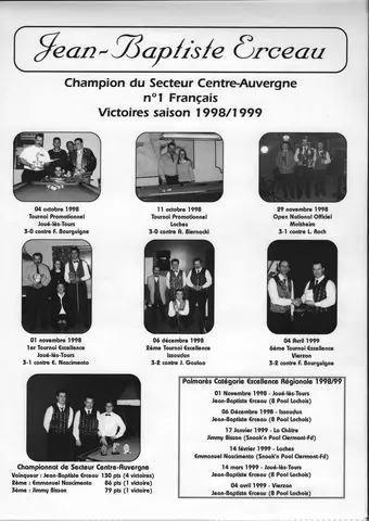 Coupure de presse : Saison 1998-1999, région Centre