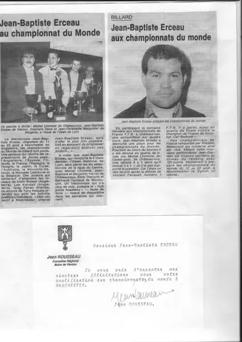 Coupure de presse : Qualification en Équipe de France 1994 pour les Championnats du Monde WEPF (2)