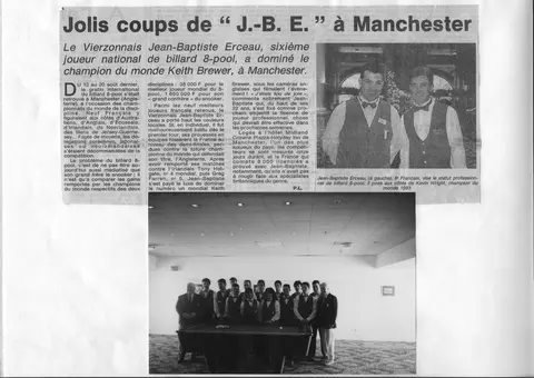 Coupure de presse : Résultats des Championnats du Monde WEPF 1994 (1er tour individuel, demi-finale par équipe) (2)